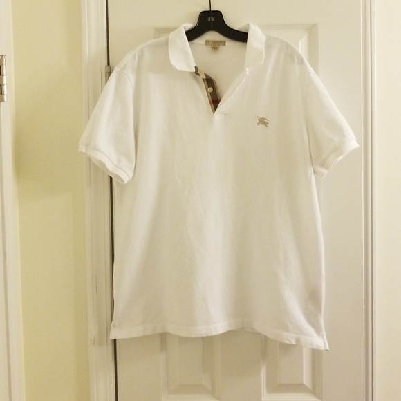 White Burberry polo - Picture 1 of 8